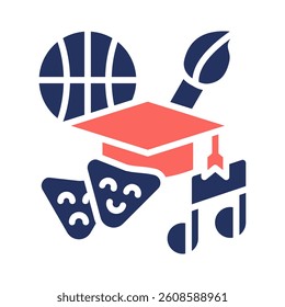 Extracurricular Icon Element for Design