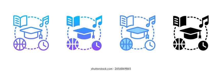 Extracurricularer Multi-Style-Symbolsatz