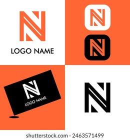 Extraordinary letter N logo for identity, product, app. etc