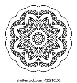 Extraordinary Mandalas. Decorative elements. Oriental pattern, vector illustration. Islam, Arabic, Indian, turkish, pakistan, chinese, ottoman motifs - stock vector