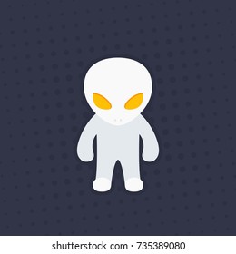 extraterrestrial, alien vector illustration