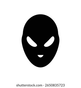 Extraterrestrial Head Alien Fill Icon
