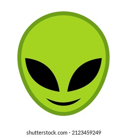 Extraterrestrial icon emoji isolated vector illustration on white background