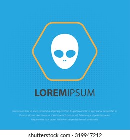 Extraterrestrial icon for web and mobile