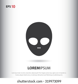 Extraterrestrial icon for web and mobile