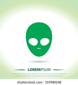 Extraterrestrial icon for web and mobile