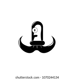 extraterrestrial in a spacesuit icon. Element of space illustration. Premium quality graphic design icon. Signs and symbols collection icon for websites, web design, mobile on white background