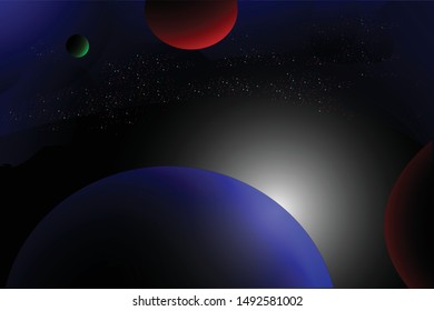 extraterrestrial vector for a cool background