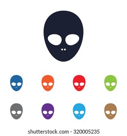 Extraterrestrial vector icon for web and mobile