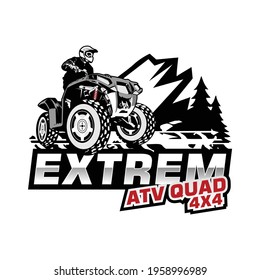 Extrem atv squad illustration vector