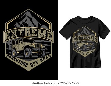 
Extreme Adventure Off road Off-road Adventure vehicle solid color jeep car and vector design illustration print for boy t-shirt, 4x4 offroad 