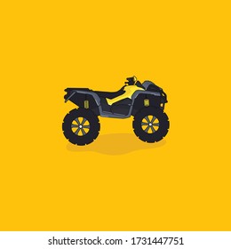 Extreme Adventure Offroad Atv Vehicle Vector Art Illustration