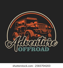 extreme adventure offroad emblem logo poster vector design