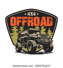 extreme adventure offroad emblem logo poster vector design