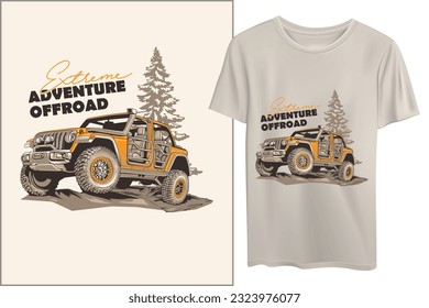 extreme adventure offroad high detailed vector and logo design for T Shirts etc