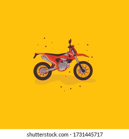 Extreme Adventure Offroad Motocross vehicle Vector Art Illustration