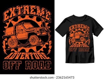 Extreme Adventure Off-road, Off-road Adventure vehicle solid color jeep car and vector design illustration print for boy t-shirt, 4x4 offroad

