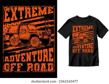 Extreme Adventure Off-road, Off-road Adventure vehicle solid color jeep car and vector design illustration print for boy t-shirt, 4x4 offroad
