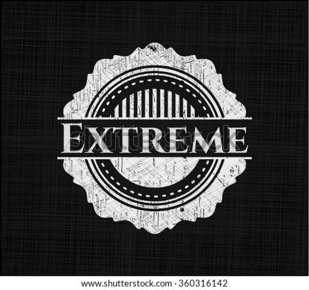 Extreme black shiny emblem