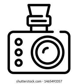 Extreme camera icon. Outline extreme camera vector icon for web design isolated on white background