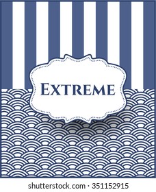 Extreme card or banner