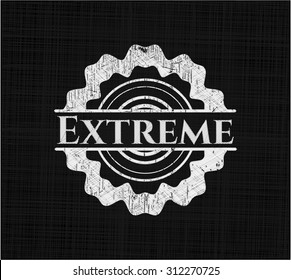 Extreme chalkboard emblem