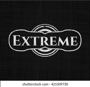 Extreme chalkboard emblem