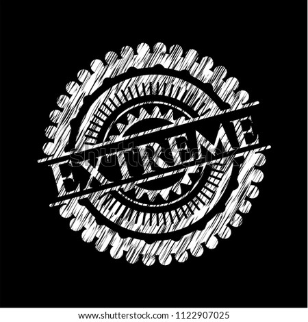 Extreme chalkboard emblem