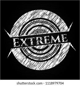 Extreme with chalkboard texture