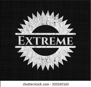 Extreme with chalkboard texture