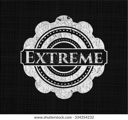 Extreme with chalkboard texture