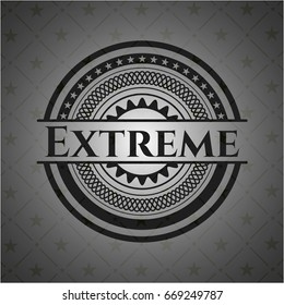 Extreme dark emblem. Retro