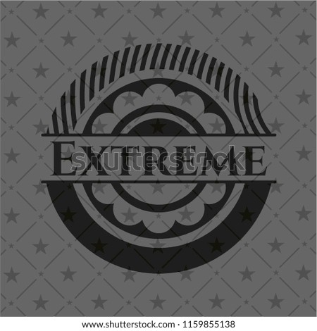 Extreme dark icon or emblem
