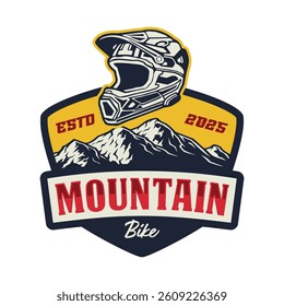 Extreme Downhill Mountain Biking Adventure Vector Design