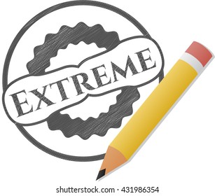 Extreme draw with pencil effect