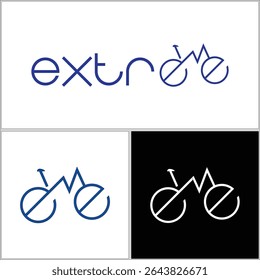 Design de logotipo Extreme E-bikes, ícone do trovão