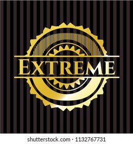 Extreme gold badge or emblem