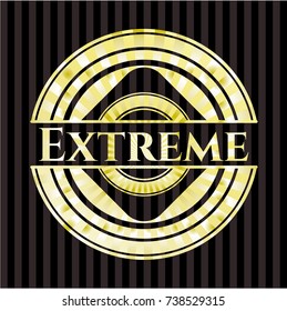 Extreme gold badge or emblem