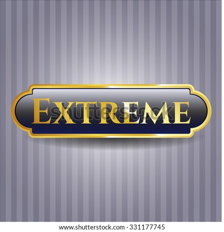 Extreme golden emblem