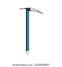 extreme ice axe cartoon. mountain climb, adventure danger, glacier rock extreme ice axe sign. isolated symbol vector illustration