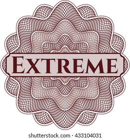 Extreme inside a money style rosette