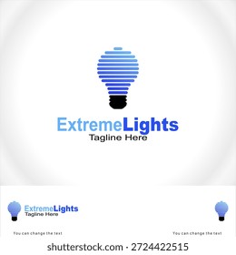 Vektor-Logo-Vorlage für Extreme Lights