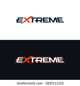 Extreme logo. Logotype with the word extreme. Vector design - Shutterstock ID 1820111525