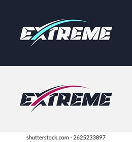 Extreme Logo Modern Bold Typography for Sports Brand