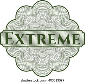 Extreme money style rosette