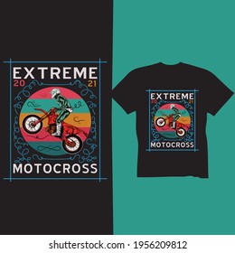 Extreme Motocross T-shirt design t-shirt