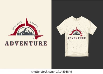 Extreme mountains stylish T-shirt and clothing abstract design. Vector printing, typography, poster. Global samples.