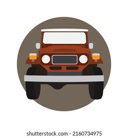 extreme off road car icon vector isolated