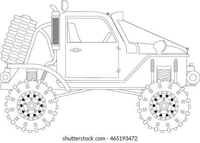 Extreme off-road car