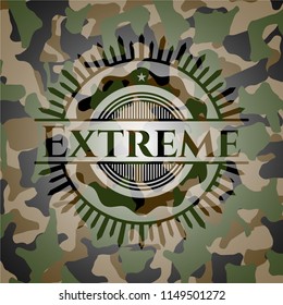 Extreme on camo pattern